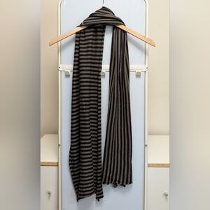 Striped Brown & Black Scarf